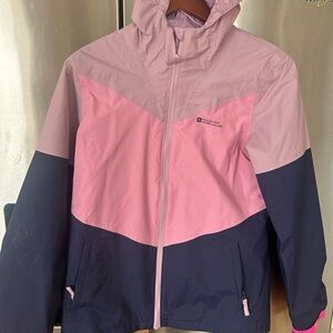 Kids Pink and Navy Ski Jacket with removable fleece.